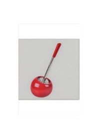 Resim Kitchen Porselen Hazneli Klozet Fırçası - Kırmızı Siyah 