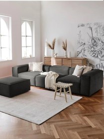 Resim Nex 4 Modül Modüler L Köşe Koltuk Takımı Antrasit 