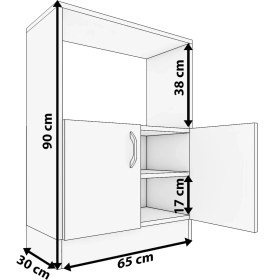 Resim Moka Park AVM Roma Mikrodalga Fırın Dolabı 