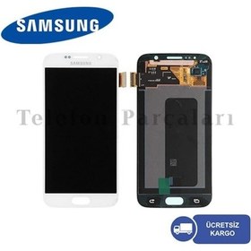 Resim Samsung Galaxy S6 G920 Lcd Dokunmatik Ekran Beyaz 