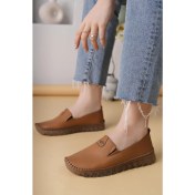 Resim Nesil Shoes Knc 14 Taba Hakiki Deri Şeffaf Taban Kadın Ayakkabı 