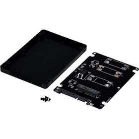 Resim Alfais 4301 Msata SSD To 1.8 2.5 Inç Sata Mini HDD 1.8 Disk Çevirici Kutusu 