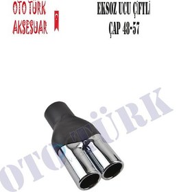 Resim Krom Eksoz Ucu Çiftli Çap 48Cm-57Cm 