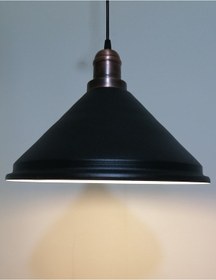 Resim Riolight Retro Siyah Içi Beyaz Tekli Metal Sarkıt Çap: 33Cm (538289286) 