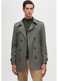 Resim D's Damat Ds Damat Regular Fit Haki Apoletli Beli Kemerli Pardösü/Trenckot 1hf08ort00013 Haki 