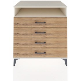 Resim Kronos Şifonyer Tek Raflı 4 Çekmeceli 88x59x96 Aytaşı-çam Aytaşı 