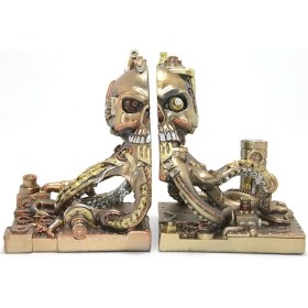 Resim Marsilyan Steampunk Polyester Ahtapot Kitap Stoperi 