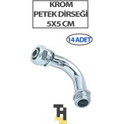 Resim Petek Dirseği Krom 5x5 (14 Adet) 