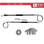 Resim Peugeot 406 8B 8E/F 1995-2004 4/5 Kapı İçin Ön Sol Cam Kriko Seti 