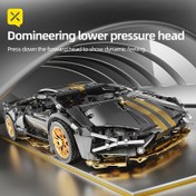 Resim BRZXPROE 1259 adet Siyah Altın İnek Süper Spor Araba Yapım Model Oyuncak - Detaylı Reçine İnşaat, Yetişkin Erkekler ve Çocuklar için İdeal, Halloween, Şükran Günü, Noel Hediyeleri için Mükemmel, Halloween Hediyesi|Detaylı İnşaat|Reçine Tuğla Model, Tuğla Oyuncakları 