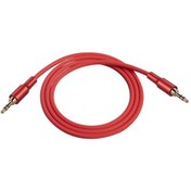 Resim 2130 Erkek 3.5mm Mikrofon Ses Kablosu Çoklayıcı Kırmızı 