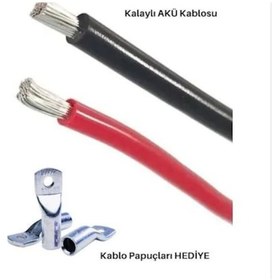 Resim 1X35Mm Marin Akü Kablosu - Tekne Yat Karavan Kalaylı Akü Kablosu 