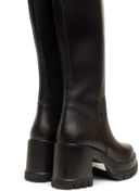 Resim hayalim shoes Kadın topuklu çizme Siyah Arka Kısıım Dalgıç Kumaş 8 cm Platfom 