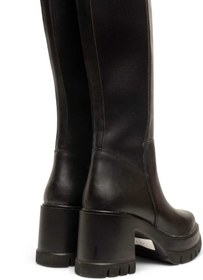 Resim hayalim shoes Kadın topuklu çizme Siyah Arka Kısıım Dalgıç Kumaş 8 cm Platfom 