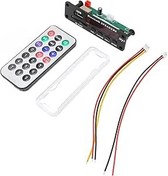 Resim Zunate MP3 Kod Çözücü Kartı, LED Ekranlı Ve Uzaktan Kumandalı Araba Stereo MP3 Kod Çözme Modülü, Destek USB + Depolama Kartı + FM Anahtarlama 