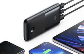 Resim Baseus Bipow Pro Overseas Siyah 10000 mAh Powerbank Teşhir 