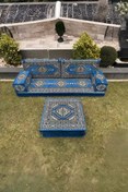 Resim mdhomecarpet Şark Köşesi Minder Takımı | Yer , Sırt Minderi, Etnik Desen, Salon ve Ev İçin 6 Parça Süngerli 