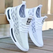 Resim Erkekler için Nefes Alabilir File Sneakerlar - Günlük & Spor, Kaymaz PU Taban, Fermuarlı Kapatma, Koşu & Antrenman için Mükemmel, Hareket Tarzı, Rahat Tarz, Sokak Stili, İlkbahar/Yaz 