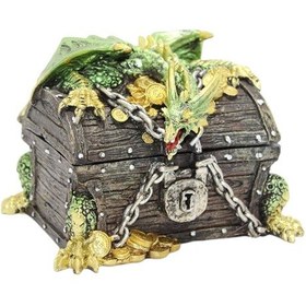 Resim Dekoratif Hazine Sandığı Dragonlu 