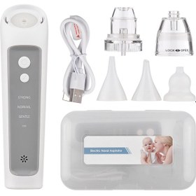Resim Elekikli Burun Aspiratör Otomatik Burun Enayi Temizleyici Ler İçin Grey 
