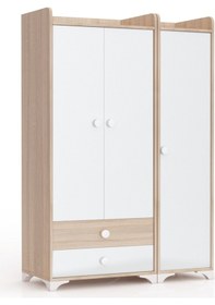 Resim Patiko BDLP 049 Sonomo 3 Kapılı Dolap Beyaz - Sonomo 