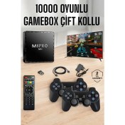Resim Tv Box Çift Oyun Kollu 10000 Oyunlu Atari 
