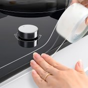 Resim 1 Rulo Şeffaf Silikon Conta - Güçlü Yapışkan PVC Dolgu Mutfak ve Banyo Boşlukları, Tezgahlar, Ocaklar, Lavabolar, Tuvaletler için - Uygulama ve Kesme Kolay, Tezgah Sızdırmazlığı|Parlak Bitiş|Dayanıklı Sızdırmazlık 