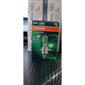 Resim Osram H4 halojen ampül 55/60W Allseason Super +%30 Kolormatik Kar ve Sis Için Özel 4 Mevsimlik (1ADET) H4 HALOJEN AMPUL 