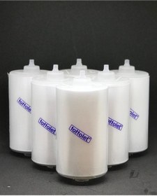 Resim tottolet Elektrikli Ledsörlü Otomatik Hijyenik Klozet Kapak Sistemi Rulosu 30'lu Paket 