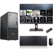 Resim Lenovo Thinkcentre Neo 50T Gen 5 Intel Core I7 13700 96GB 1tb SSD GTX1650/4GB 27" Fhd Monitör Windows 11 Home Masaüstü Bilgisayar & Per4 USB Bellek 12UB000LTRMNT2378 