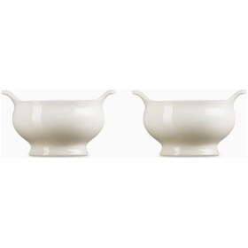 Resim Le Creuset 2 Li Çorba Kasesi Seti Lüks Tasarım Fırına Uygun Krem 