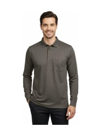 Resim Dynamo Erkek Gömlek Yaka Kol Manşetli Cepli Sweat 4249 Bgl-st04862 Vizon 