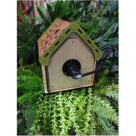 Resim Ahşap Ay-Yıldızlı Ev Gecelamba 