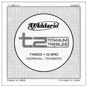 Resim D'Addario T4503 Titanium Tek Klasik Gitar Teli 