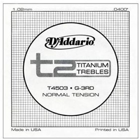 Resim D'Addario T4503 Titanium Tek Klasik Gitar Teli 