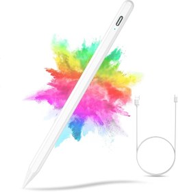 Resim TEKNETSTORE Apple Ipad 10. Nesil 10.9 Inç 2022 Stylus Yazım Çizim Için Avuç Içi Reddetmeli Dokunmatik Kalem 