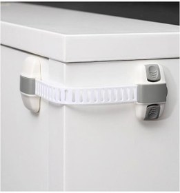 Resim Ayarlanabilir Çok Amaçlı Dolap Kilidi Gri 1 Adet 