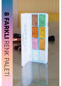 Resim 8 Renk Yaz Glitter Far Paleti - 2'li Set Diğer 