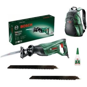 Resim Bosch PSA 700 E Tilki Kuyruğu + 3 Adet Bıçak + Sırt Çantası 