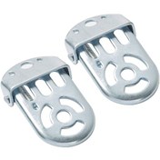 Resim Yuntech01 Çocuk Bisikleti Arka Koltuk Ayak Dayama Pedalı - Güvenli Ve Katlanabilir Gümüş 