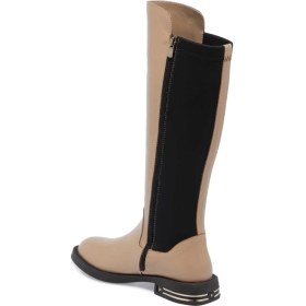 Resim Tergan Vizon Hakiki Deri Kadın Klasik Çizme - K24K1CM67660-A44 