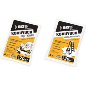 Resim Sgs Kalın Zemin Örtüsü 30M2 & Sgs Koruyucu Hışır Örtü 30M2 