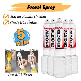 Resim Badem10 (5 Adet) Preval Sprey 55 gr Hazır Sıkıştırılmış Hava Boya Hazneli Taşınabilir Mini Boya Tabancası 