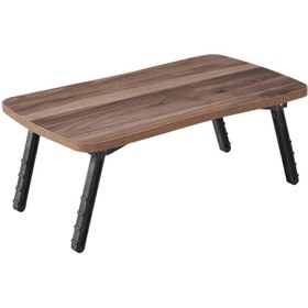 Resim Reyo Laptop Sehpası Çalışma Kahvaltı Masası Ceviz 