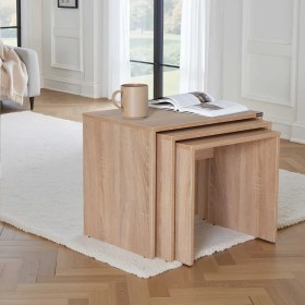 Resim Adore Triple Zigon Sehpa / SHP-103-SS-1 / Sonoma 