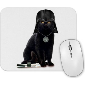 Resim Baskı Dükkanı Kedi Star Wars Cat Vader Mouse Pad 