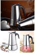Resim Munico 200ml Taşınabilir Kahve Makinesi Pot Moka Kahve Makinesi Barista Paslanmaz Mocha Espresso Latte 