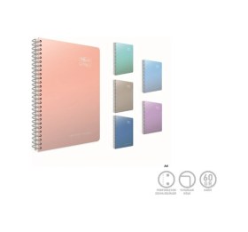 Resim Spiralli Sert Kapak Not Defteri Thebook Spirals A4 140 Yaprak Çizgili 5506 1 Adet Karışık 