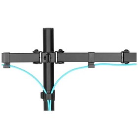 Resim 13-32 İnç Çift Monitör Tutucu Stand Çift Kollu Masa Bağlantılı Aparat 