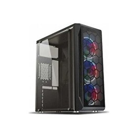 Resim Hiper ZOE 600W Mid ATX Oyuncu Bilgisayar Kasası 